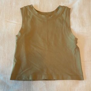 cute beige crop top, never worn, lightweight, could dress up or down!
